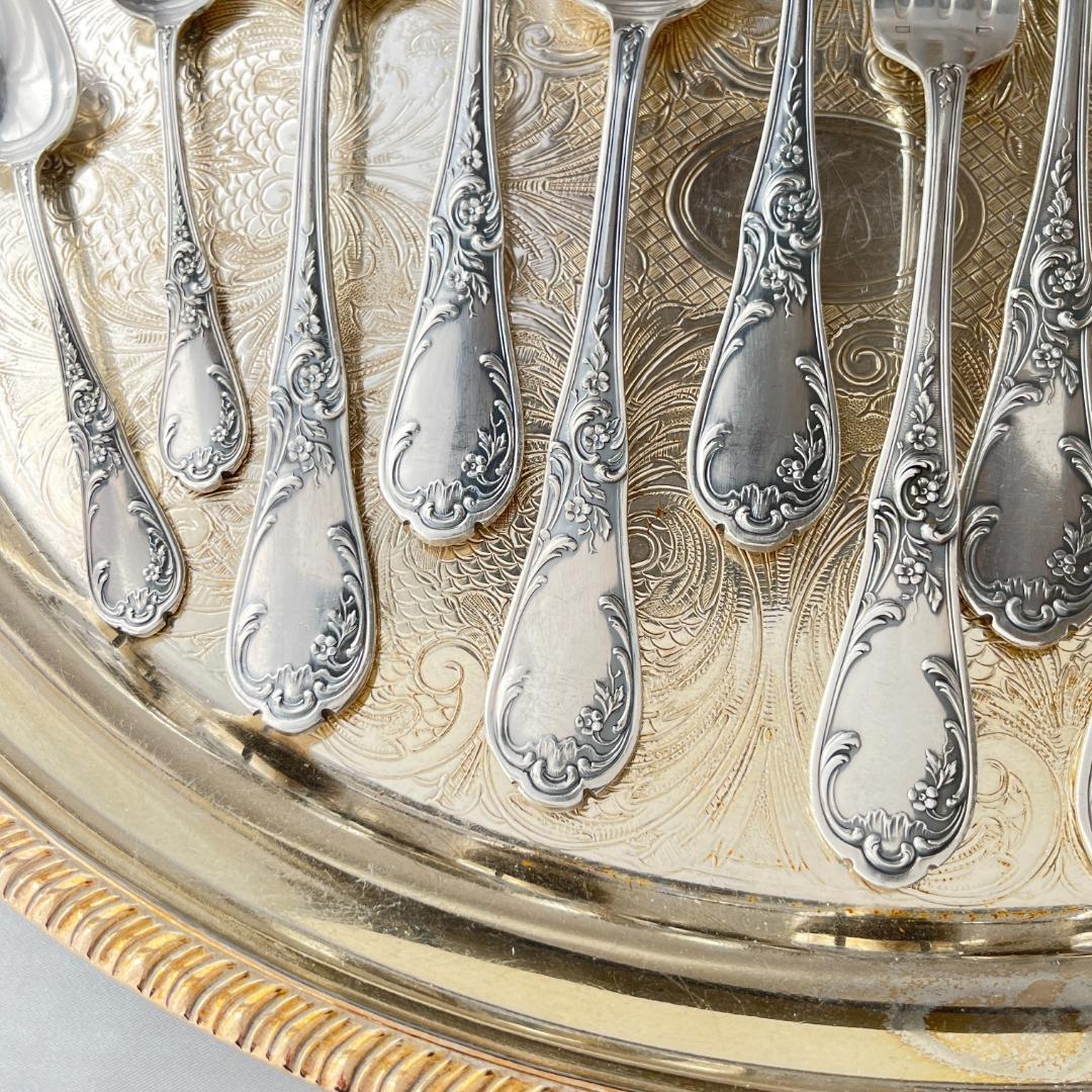 【仏蘭西】 Louis XV カトラリーセット12本 ルイ15世様式