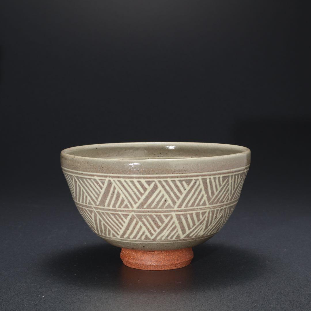 数茶碗10個　三島　福森研晃　共箱　美品　R1629ラ3