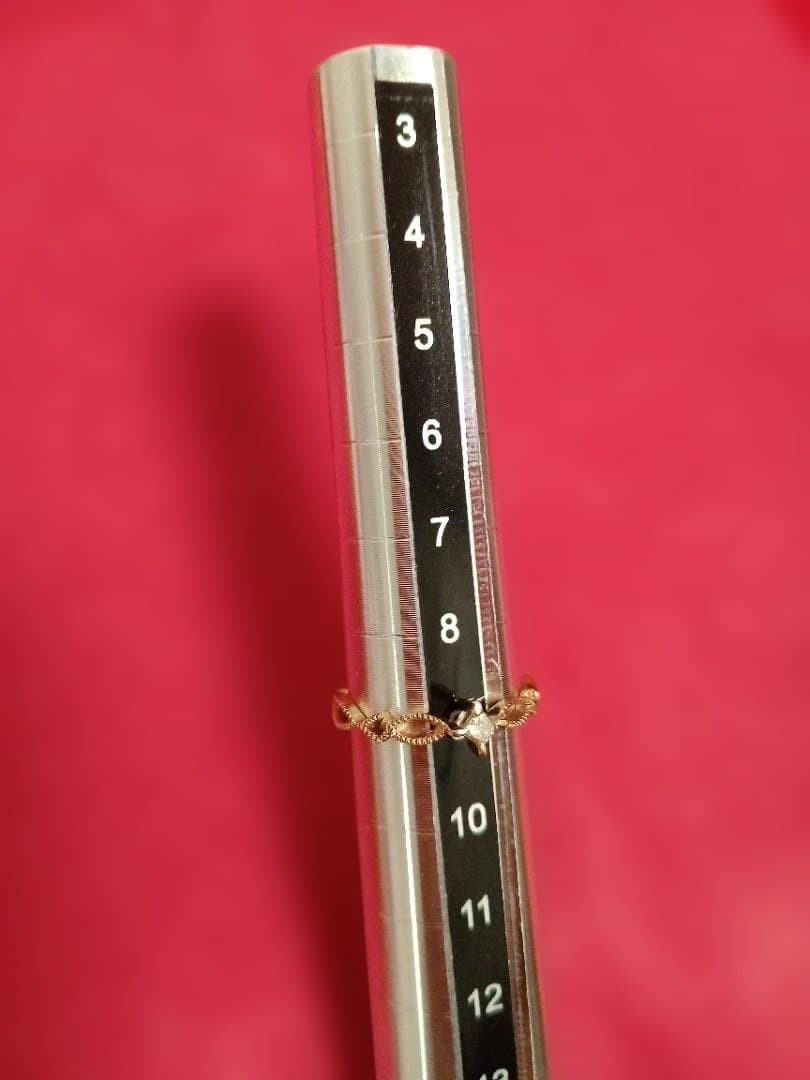 【agate】K10ダイヤモンドリング