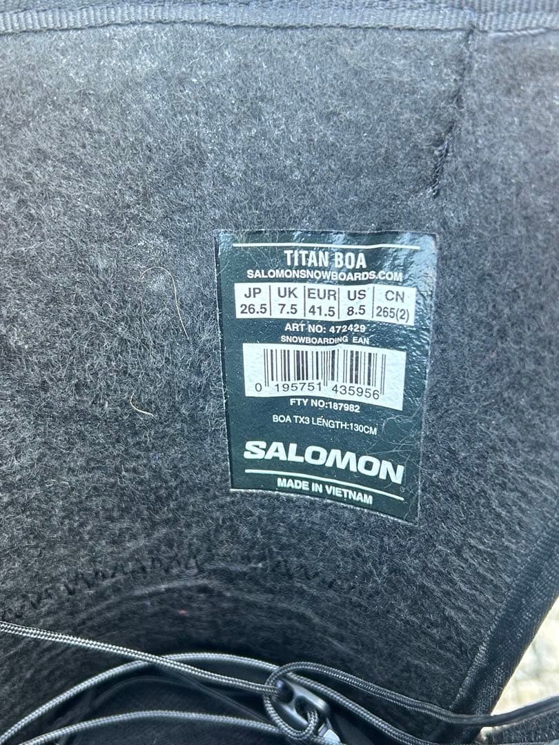 SALOMON TITAN BOA スノーボードブーツ 26.5cm