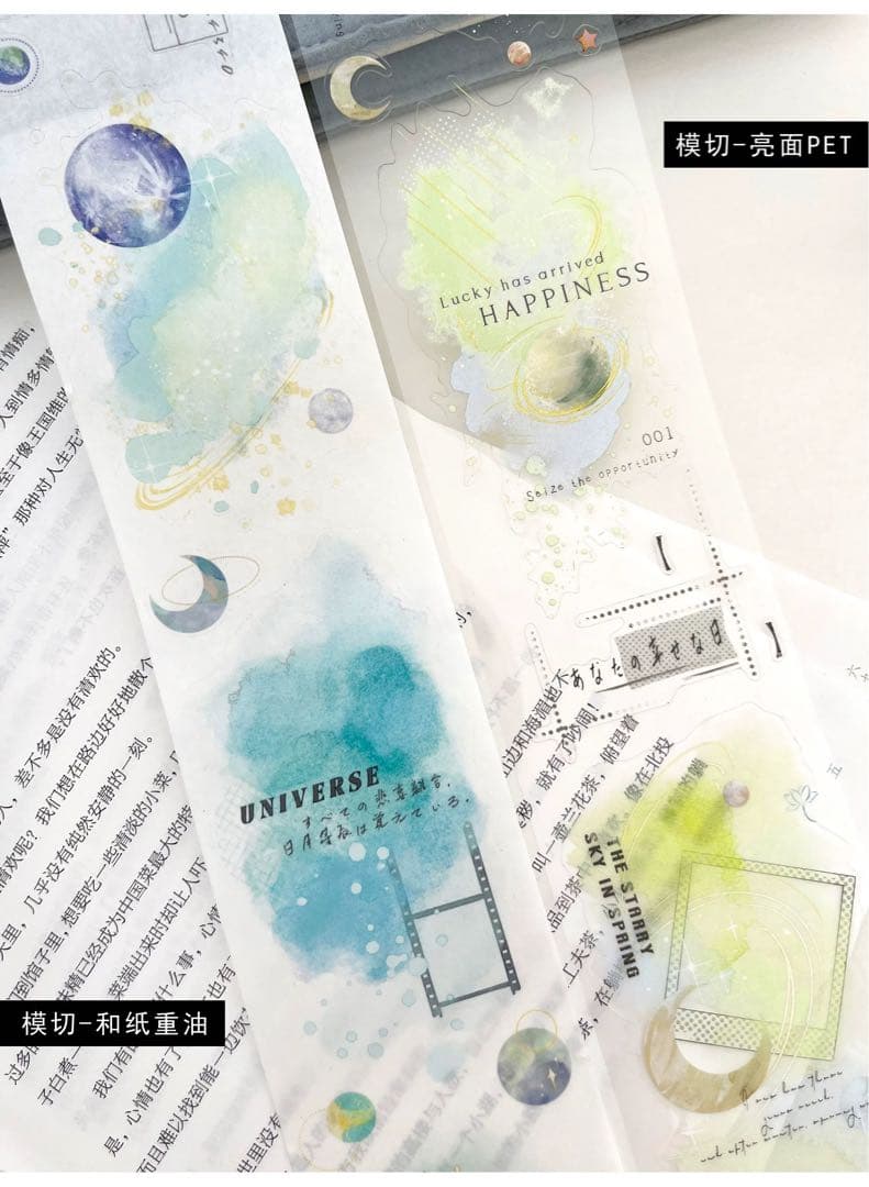 自元素文创《星球奇遇》海外マスキングテープ　マステ 【2286】