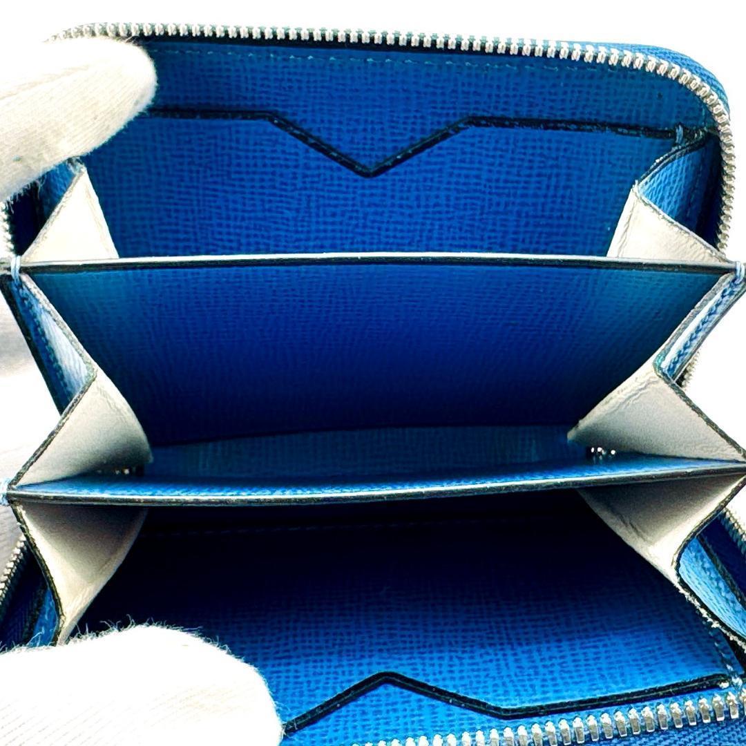 【即購入OK・正規品】Valextra ブルー ジップウォレット レザー 財布★