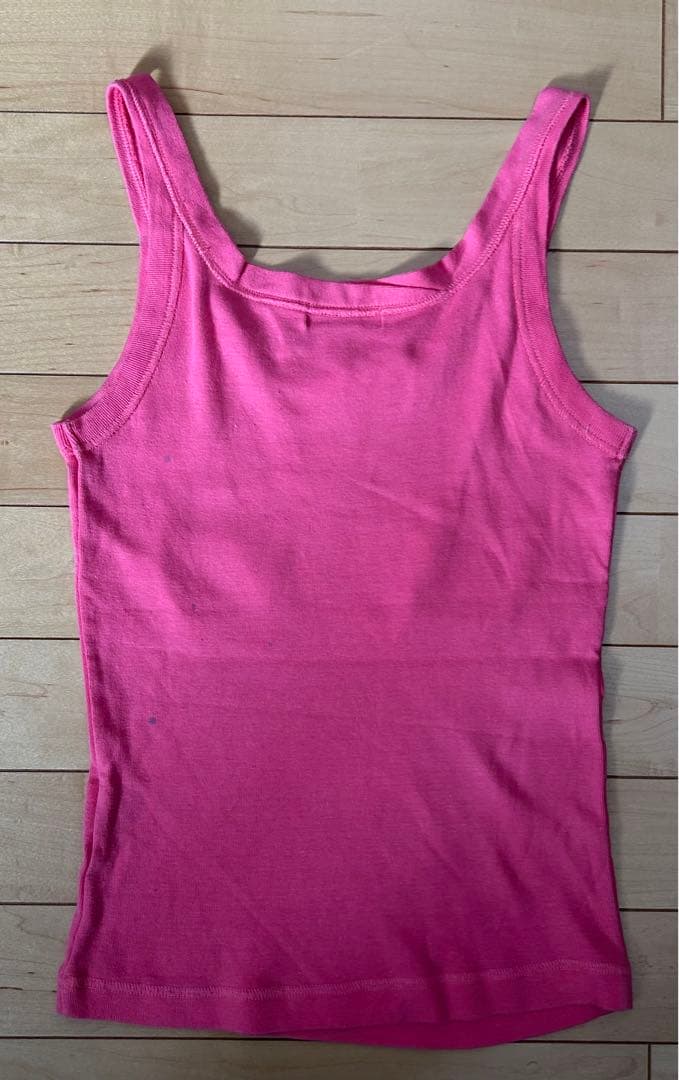 HYSTERICGLAMOURハートロゴ タンクトップ ピンク キャミソール