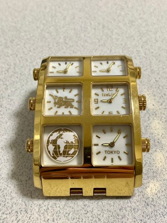 腕時計 ICELINK ゴールド GOLD 時計 アイスリンク 箱付き ウォッチ