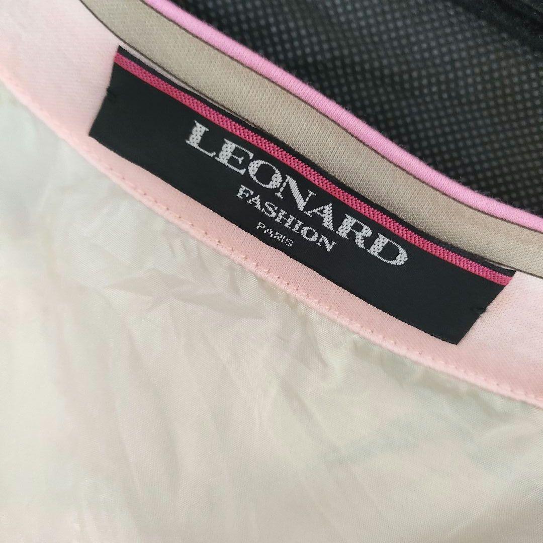 大きいサイズ タグ付き LEONARD 花柄 ロゴ スカート フラワー 裏地有り