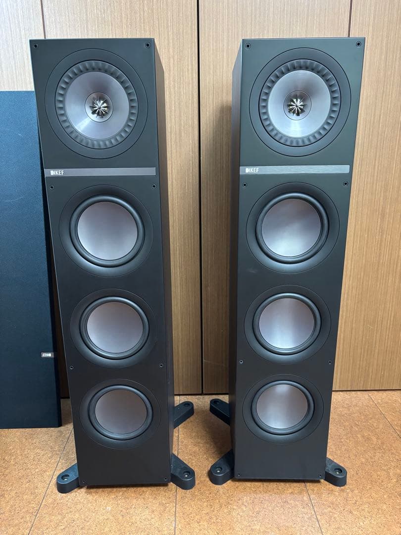 KEFケーイーエフQ700スピーカーペア　ブラックオーク