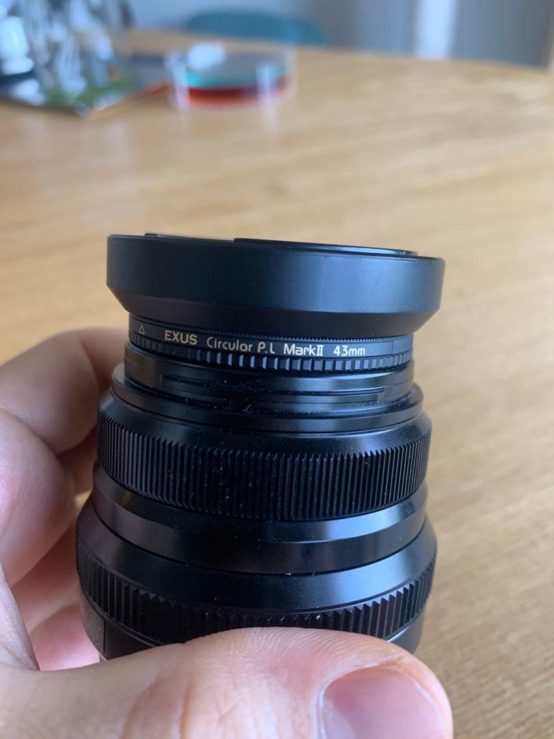 [美品]Fujinon フジ　XF35mmF2 R WR レンズ＋偏光フィルター