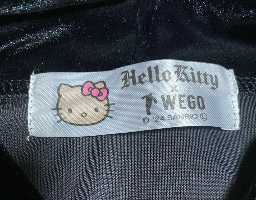 未使用　WEGO ハローキティ ベロア セットアップ ブラック