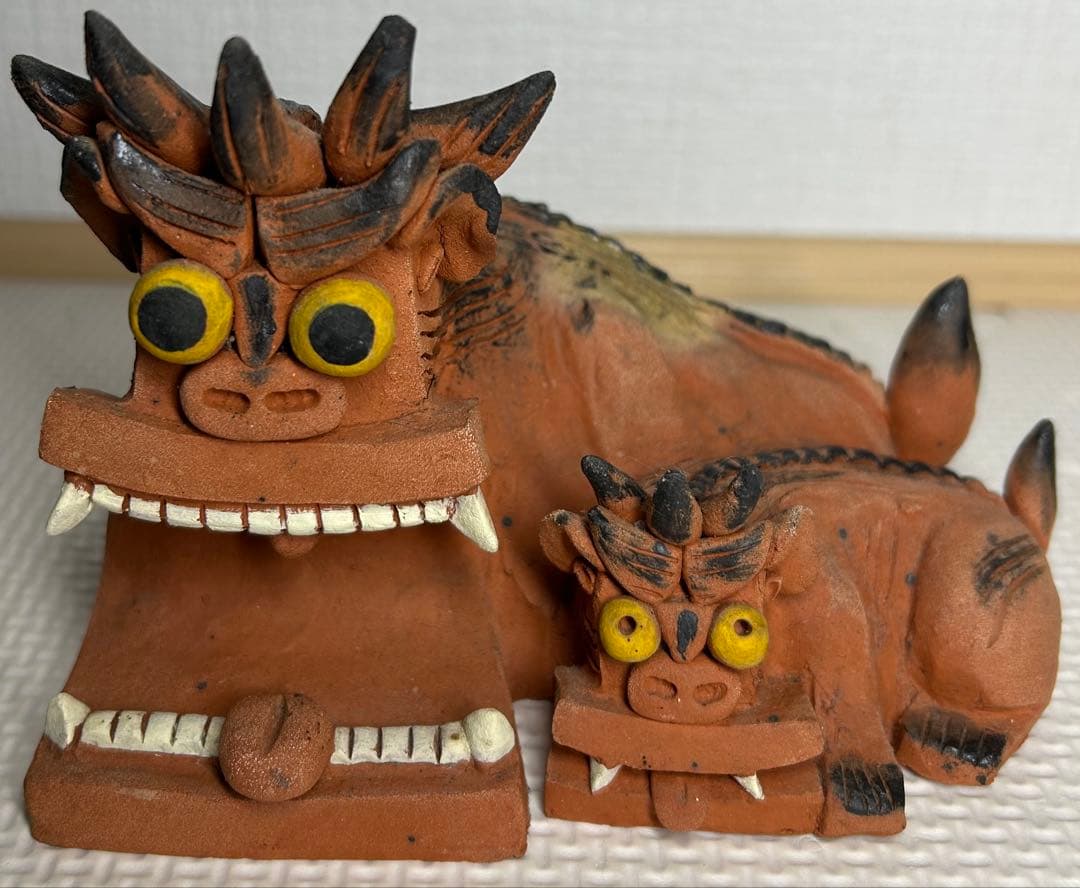 中川伊作 シーサー 南蛮焼 知花 知花窯 琉球 やちむん 沖縄