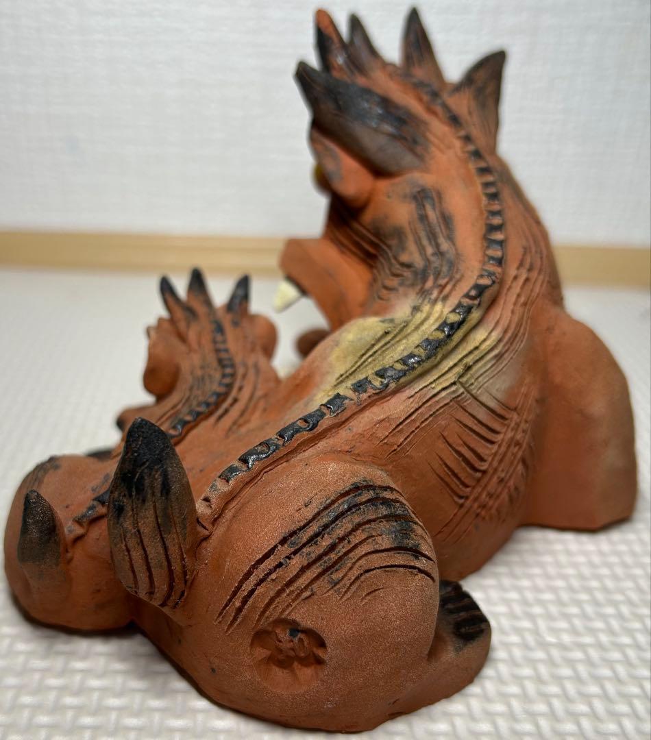 中川伊作 シーサー 南蛮焼 知花 知花窯 琉球 やちむん 沖縄