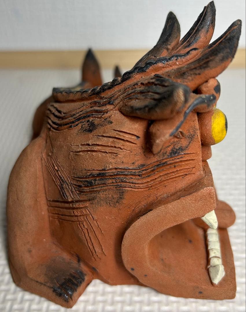 中川伊作 シーサー 南蛮焼 知花 知花窯 琉球 やちむん 沖縄