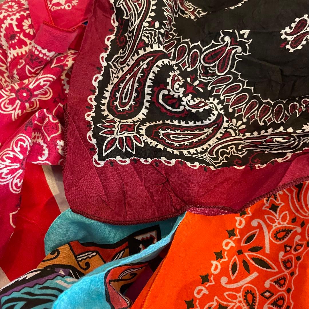 バンダナ　30枚　まとめ売り　ALL USA製　60~00s ビンテージ