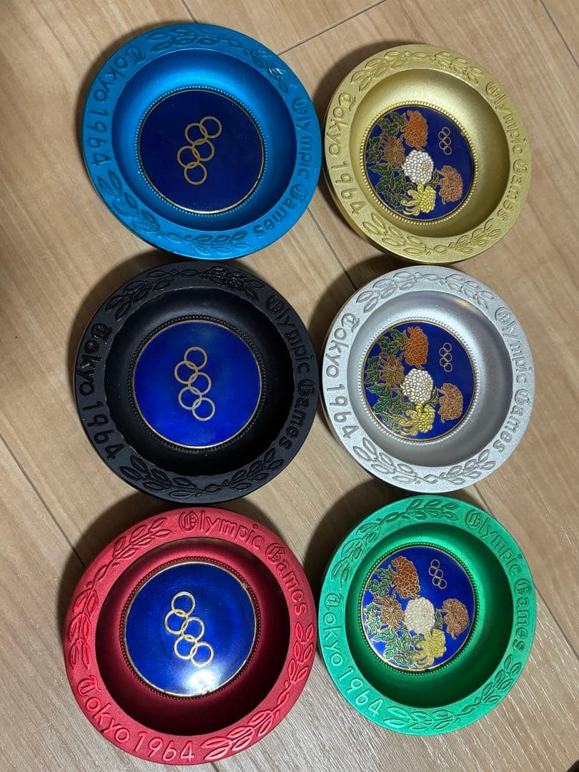 東京オリンピック1964年　記念　6色セット　灰皿
