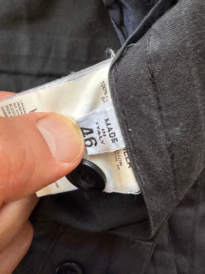 本人期　03SS Martin Margiela 墨黒　ナス紺　フェード