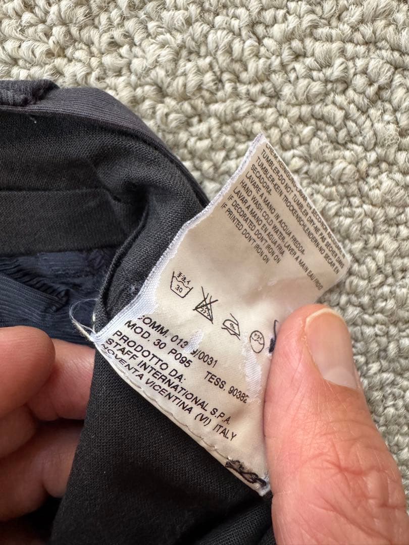 本人期　03SS Martin Margiela 墨黒　ナス紺　フェード