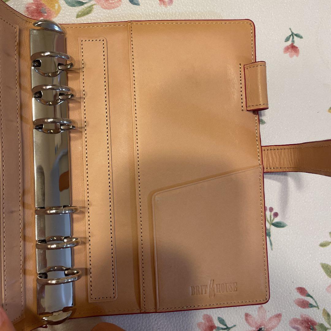 【最終値下げ】コードバン　システム手帳　バイブル　赤　BRIT HOUSE