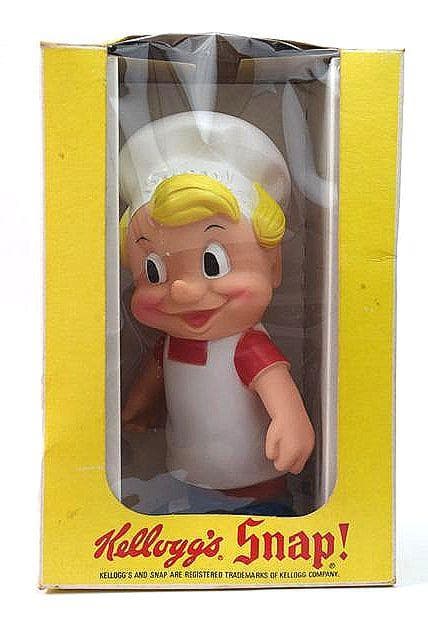 レア 手下げ 箱付！1970’s ケロッグ スナップ ソフビ ビンテージ TOY