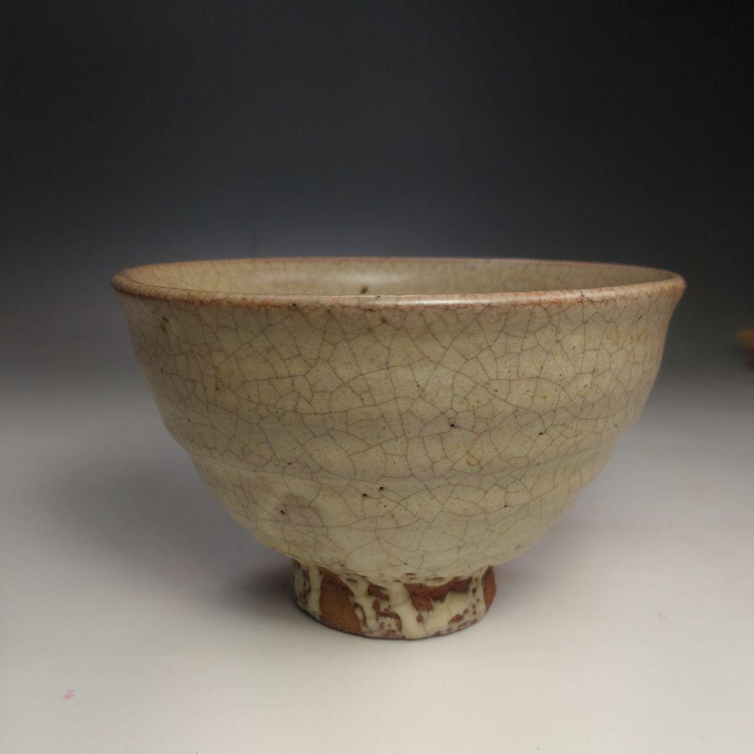 イ137 茶碗『松古窯　佐久間勝山』『井戸写茶碗　共箱』抹茶碗　茶道具