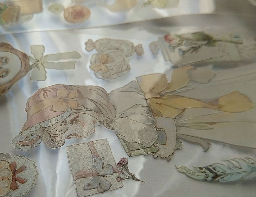 ✩再販✩J45＃夢中的愛爾莎(水晶)檸檬樹 切り売り海外人物マステ女の子