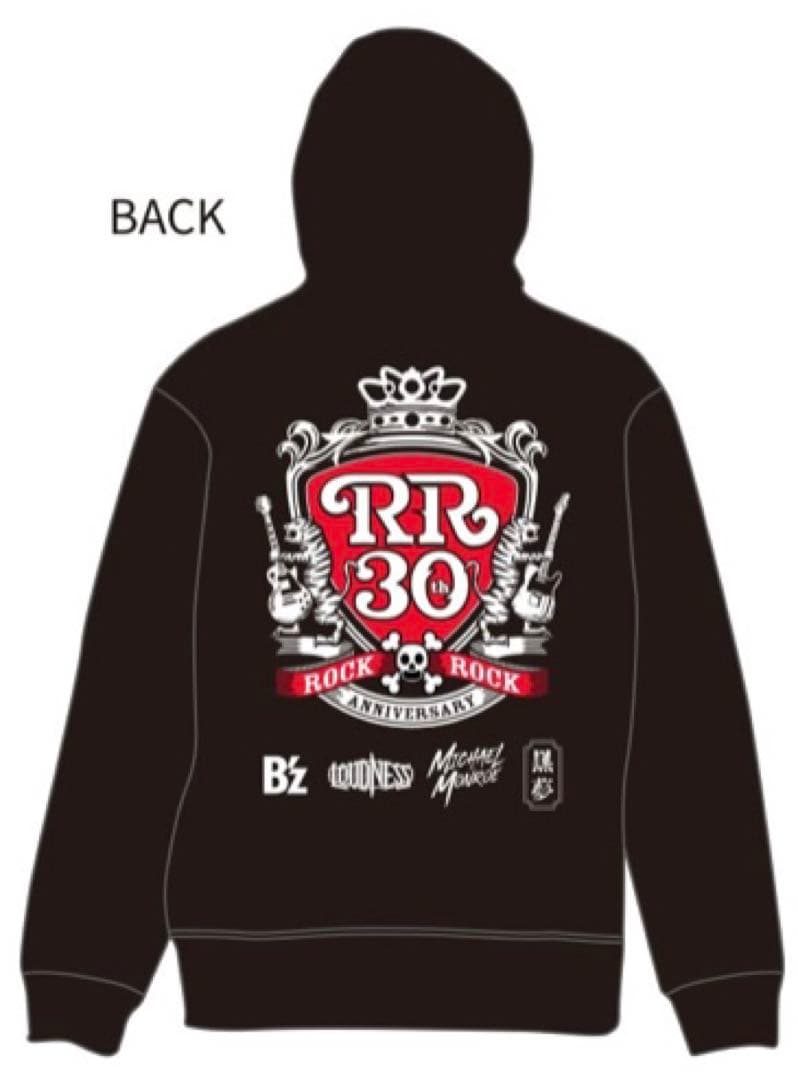 ROCK ROCK 30th ジップフーディブラック