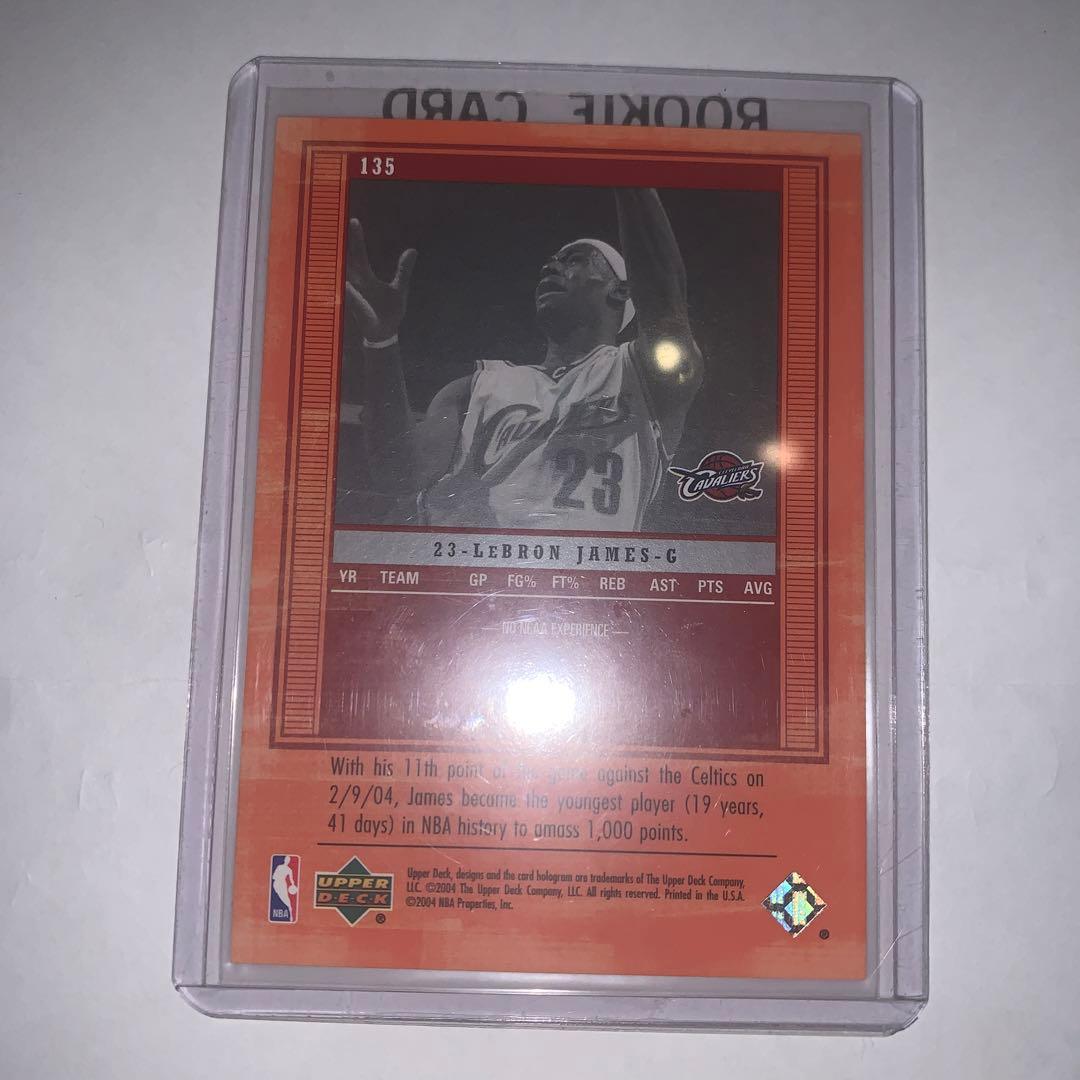 アッパーデック　レジェンド　レブロンジェームス　ルーキーカード
