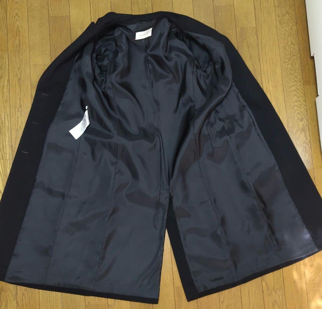 GUCCI ブラック チェスターコート 42 レディース