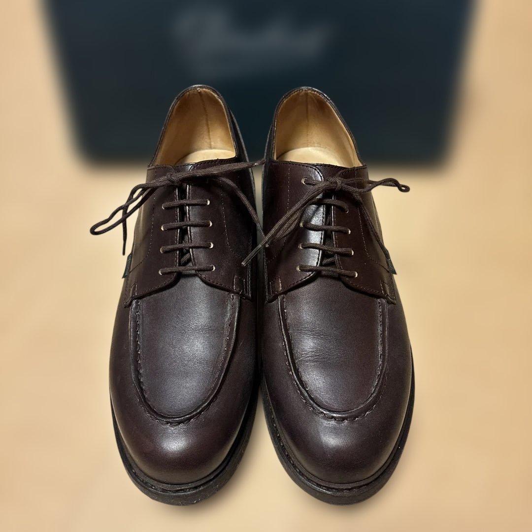 【極美品】パラブーツ　シャンボード　カフェ　7.5サイズ