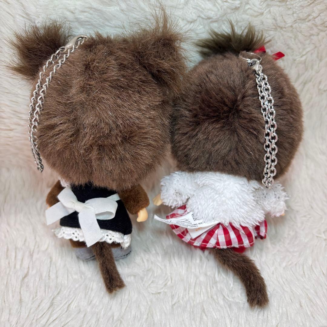 モンチッチ✨メイド　もこもこセーター　頭大きい　キーホルダー　2点　レア
