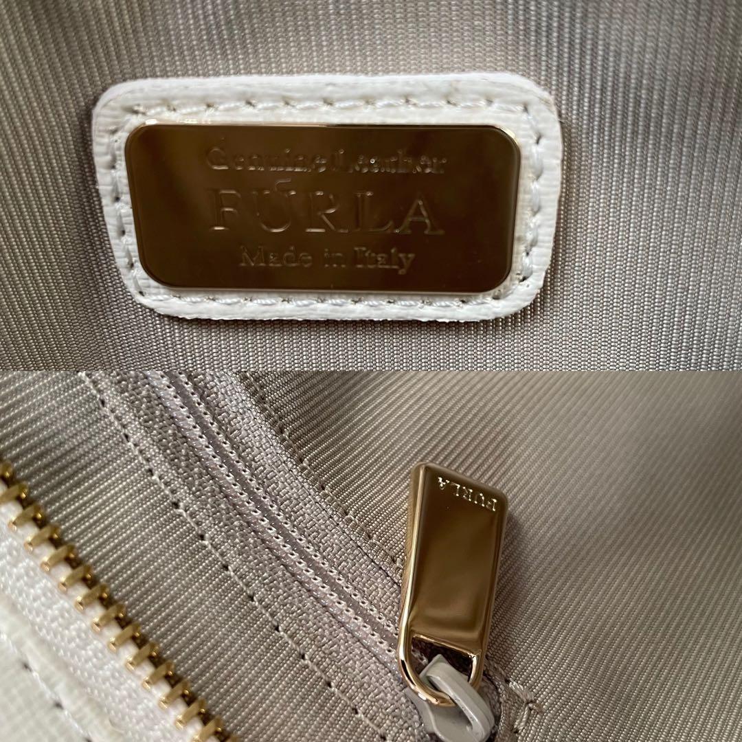 未使用保管品✨　FURLA ショルダーバッグ　2way 白　レザー