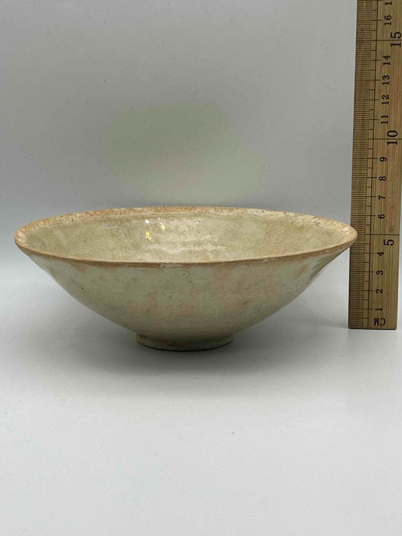 北宋時代　青白磁 刻唐草文鉢　盞　茶碗　景徳鎮　影青　唐物(E-89)