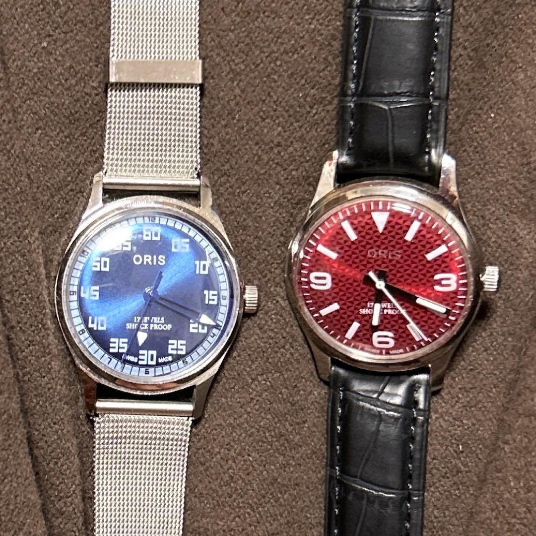 ORIS 手巻き時計 2本セット。