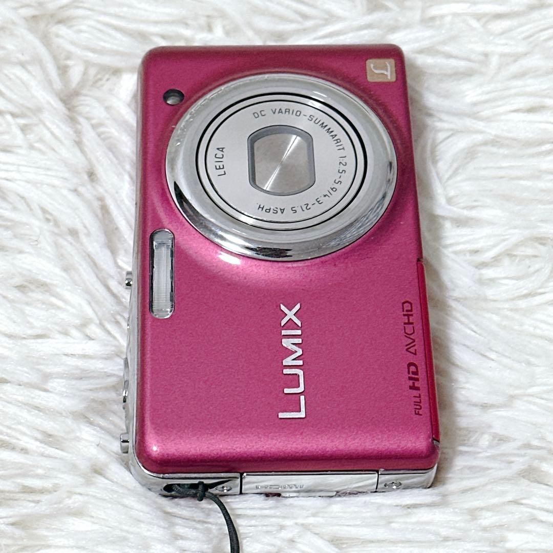 【極美品】Panasonic LUMIX DMC-FX77 ピンク デジカメ