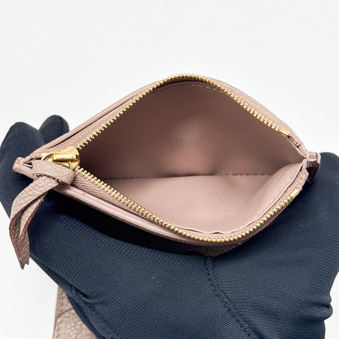 ルイヴィトン モノグラム アンプラント ヴィクトリーヌ 二つ折り財布 ベージュ