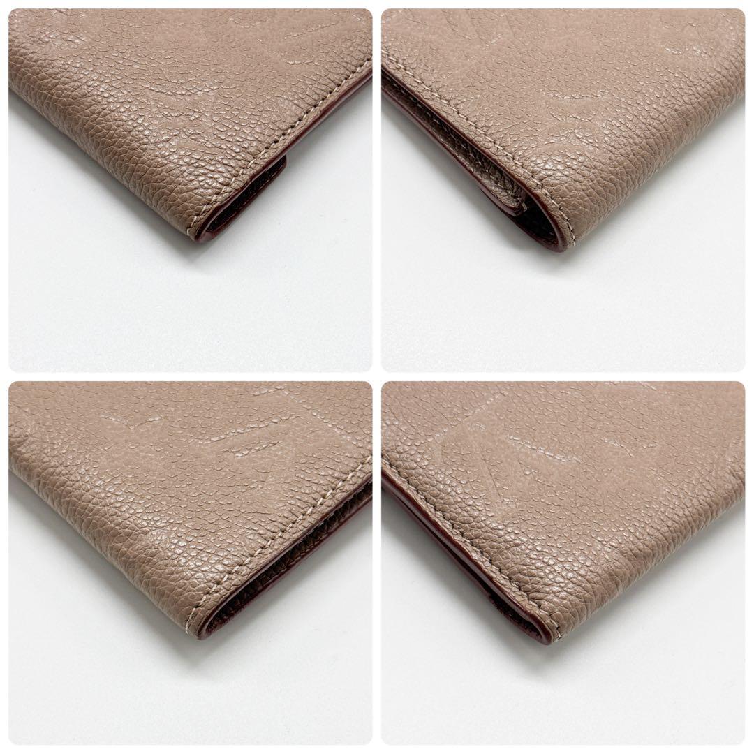 ルイヴィトン モノグラム アンプラント ヴィクトリーヌ 二つ折り財布 ベージュ