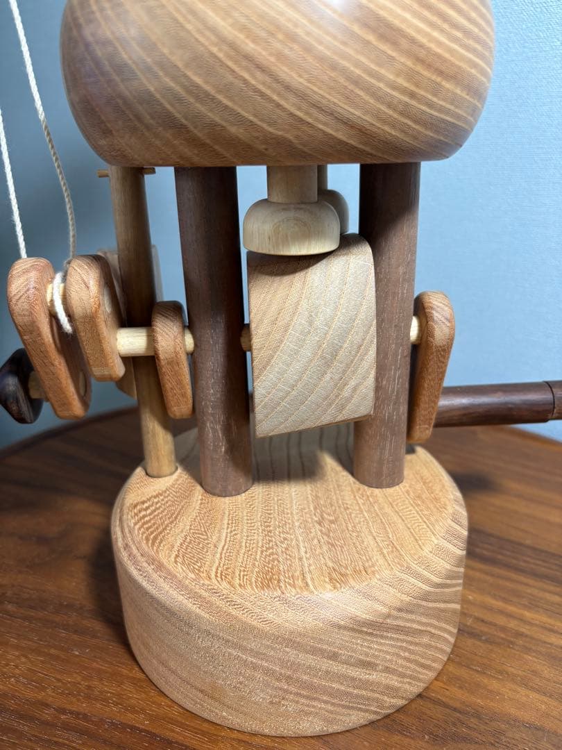 木の動く玩具 大 (カラクリ玩具)