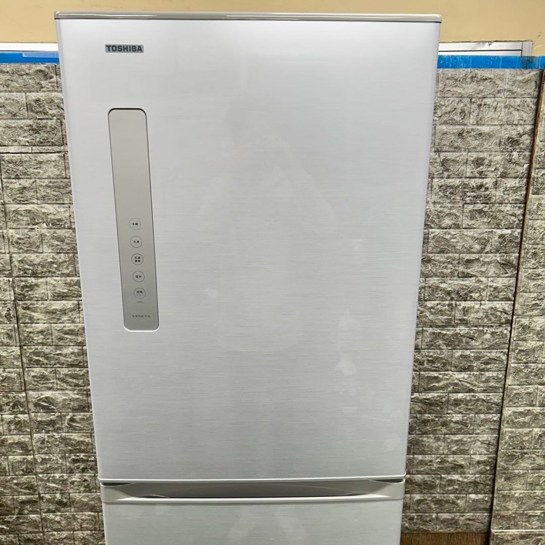 924 冷蔵庫　大型　400L強　自動製氷機付　右開き　保証込　美品　大人気