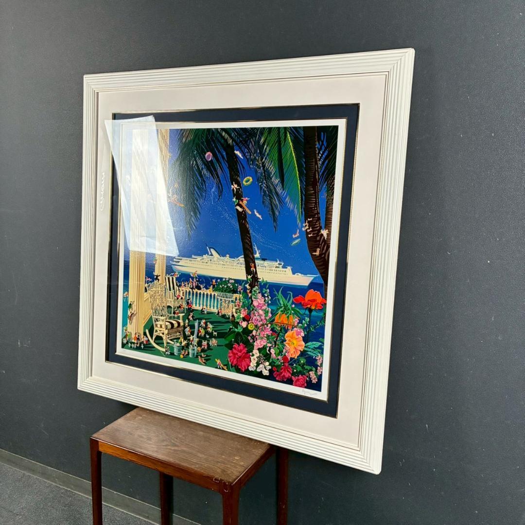 ヒロ・ヤマガタ「スターライトクルージング」シルクスクリーン 大作 直筆サイン入り