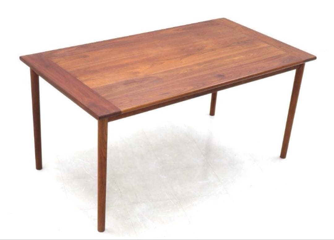 美品　宮崎椅子製作所　MMテーブル　ウォールナット無垢　オイル　丸脚