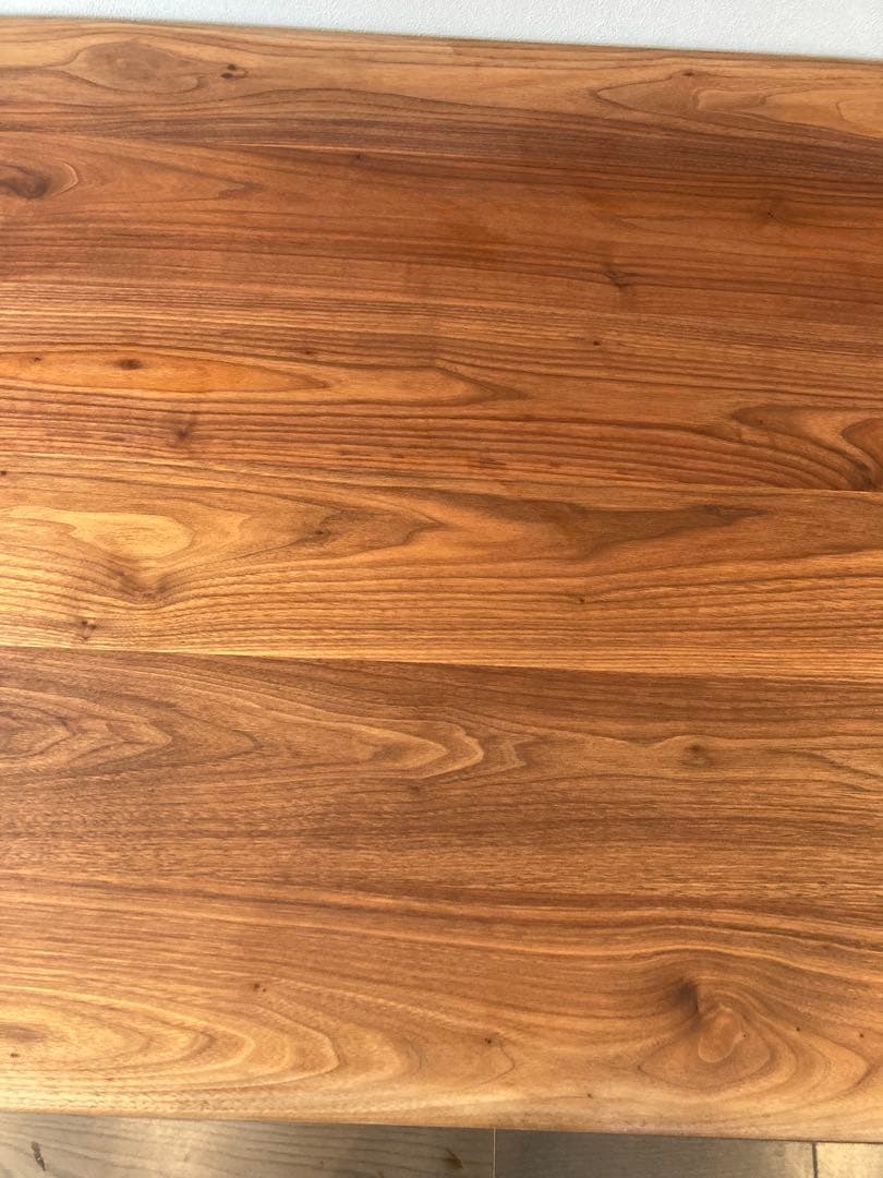 美品　宮崎椅子製作所　MMテーブル　ウォールナット無垢　オイル　丸脚