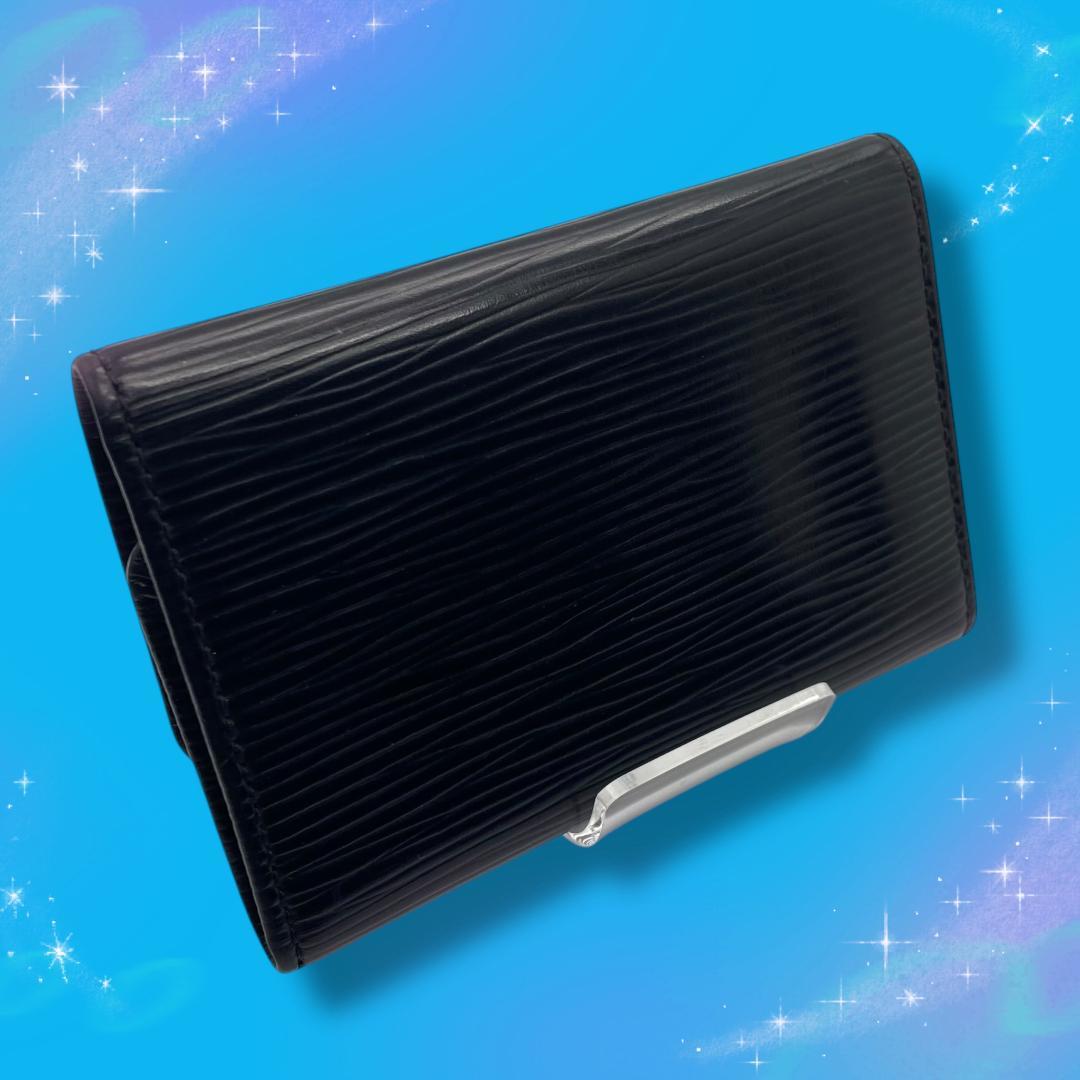 《美品》 ルイヴィトン エピ 6連キーケース ミュルティクレ6 ノワール