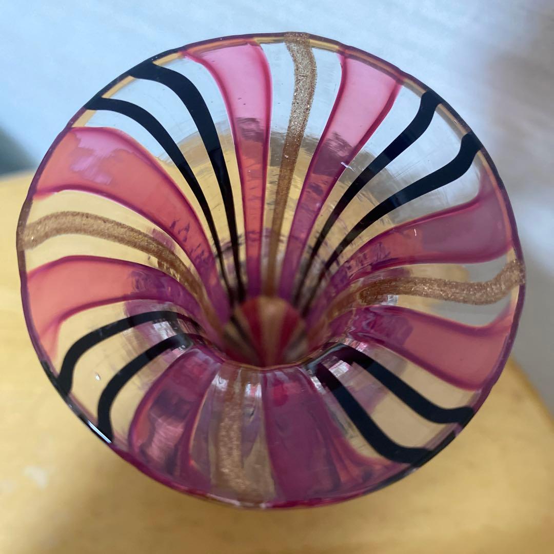 MURANO ムラーノ ベネチアンガラス フラワーベース 花瓶