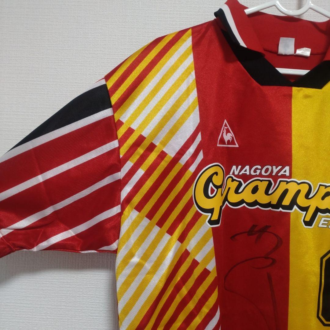1999年2000年名古屋グランパスエイト 背番号6サイン入ユニフォーム山口素弘