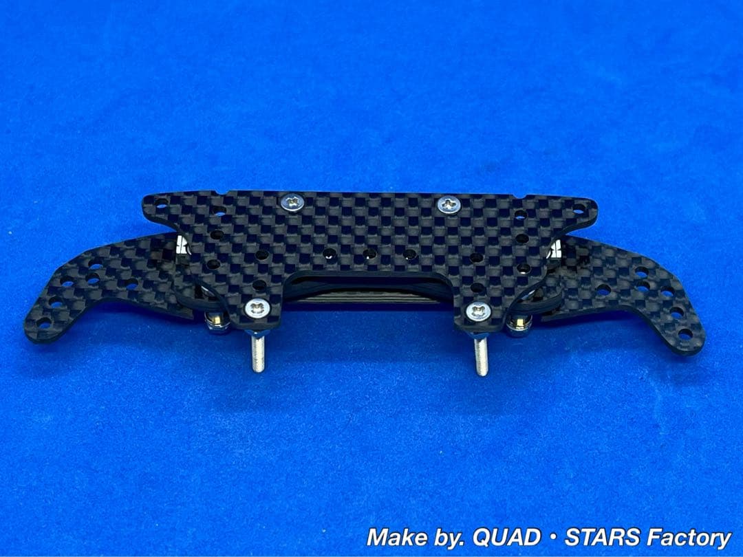 【ミニ四駆・MS用】2軸ATピボットバンパー＋1軸リヤアンカー　2022カーボン