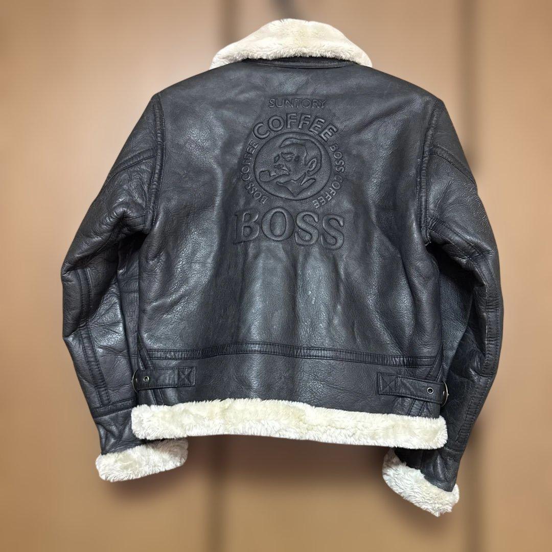 未使用　サントリーBOSS 2000年限定B-3フライトジャケット ボスジャン