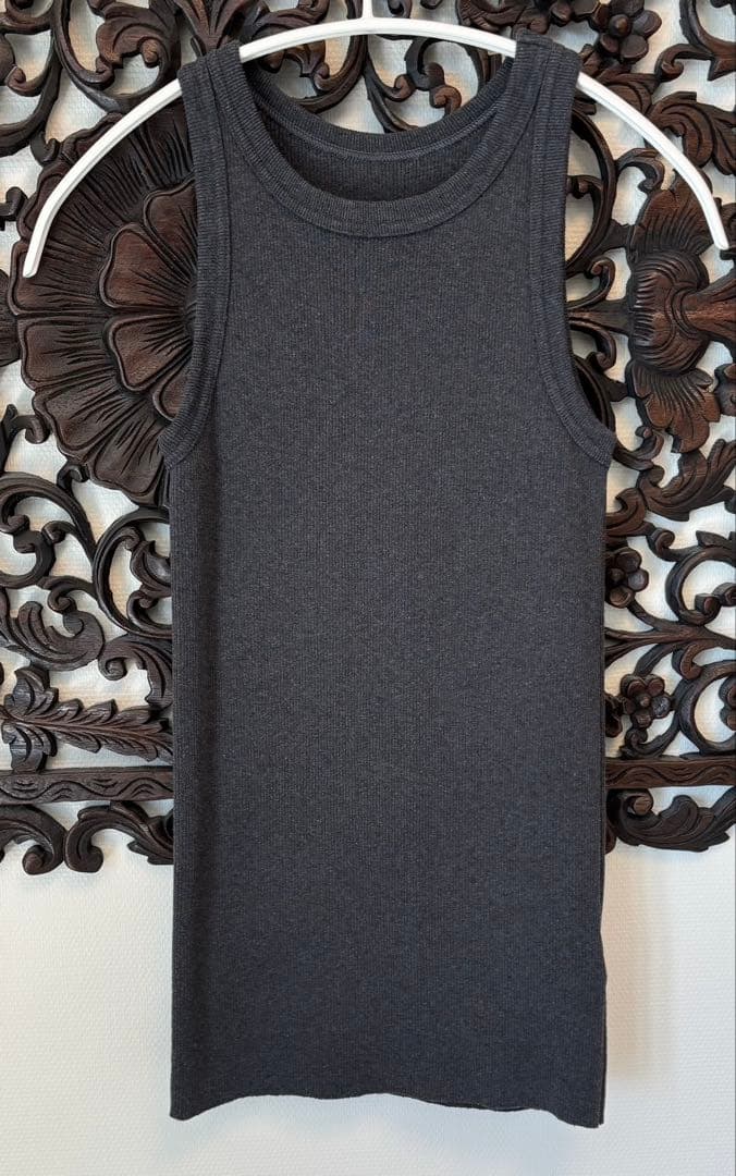 美品 deuxieme classe LOREL RIB タンクトップ グレー