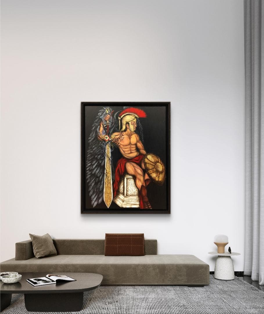 悪魔に魂を売る剣闘士 / モダン画 117×91㎝ キャンバス F50 原画限り