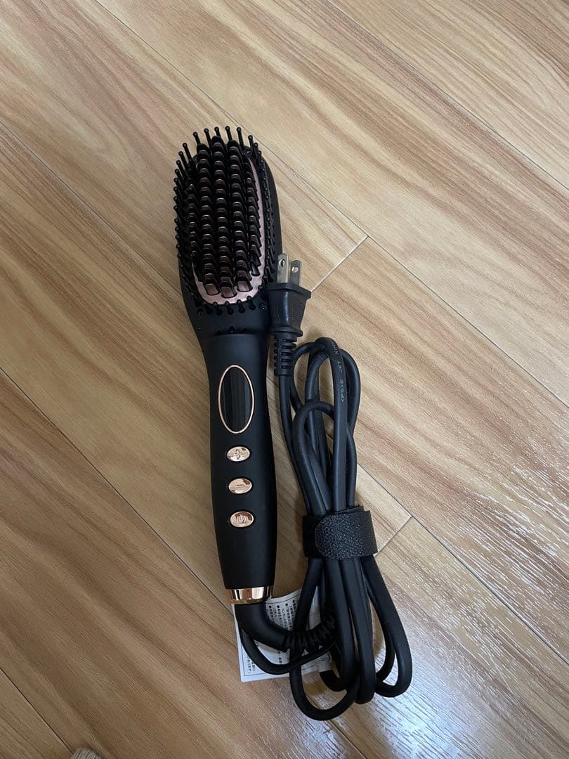 ブラシ型ストレートヘアアイロン