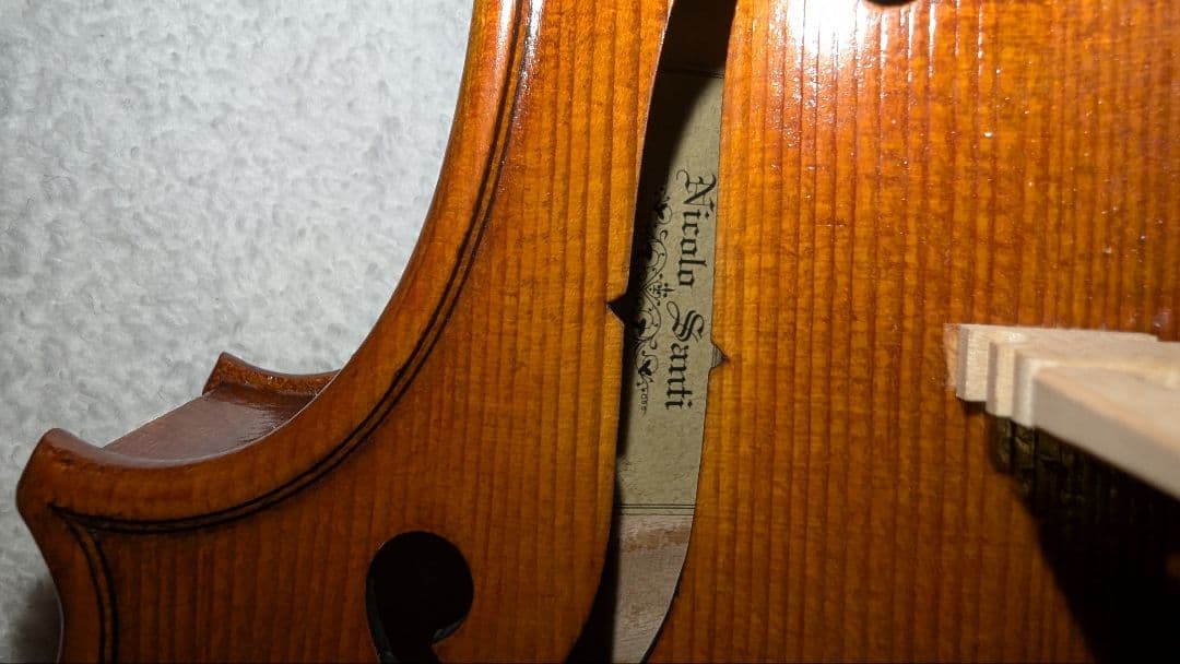 ニコロサンティ NSN60S バイオリン　4/4 美品　弓、ケース、松脂、肩当付