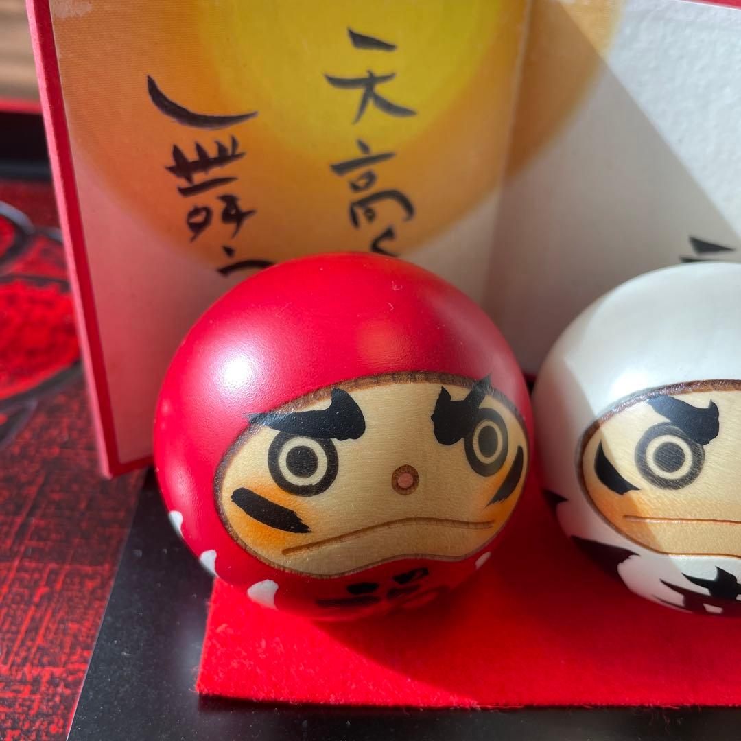 幸福だるま　縁起物　開運　卯三郎こけし