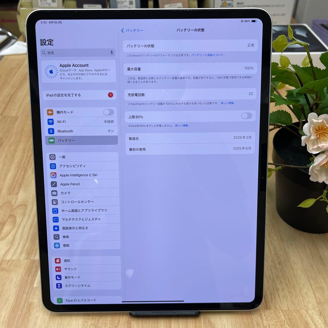 新品同様 iPad Pro M4 256GB 13インチ シルバー WiFi版